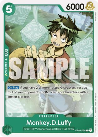 Monkey.D.Luffy (036) (OP09-036) [Emperors in the New World] - Deck Out Gaming