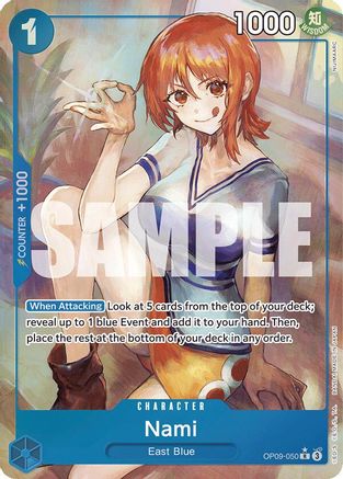 Nami (050) (Parallel) (OP09-050) [Emperors in the New World] Foil - Deck Out Gaming