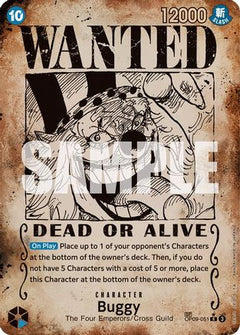 Buggy (051) (Wanted Poster) (OP09-051) [Emperors in the New World] Foil - Deck Out Gaming