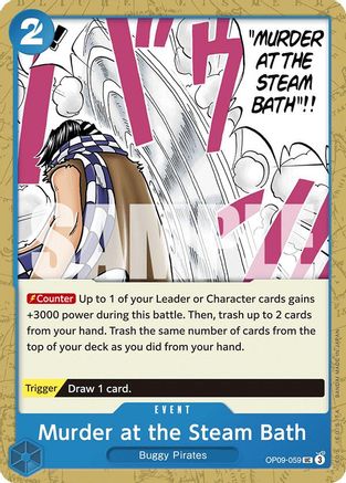 Murder at the Steam Bath (OP09-059) [Emperors in the New World] - Deck Out Gaming