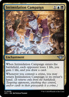 Intimidation Campaign (208) [Outlaws of Thunder Junction] foil - Deck Out Gaming
