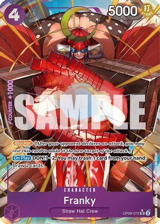 Franky (Parallel) (OP09-072) [Emperors in the New World] Foil - Deck Out Gaming