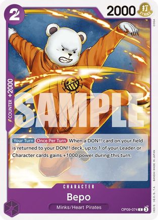 Bepo (OP09-074) [Emperors in the New World] - Deck Out Gaming