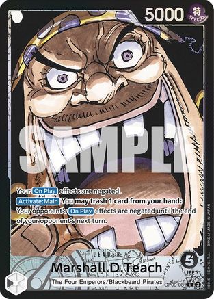 Marshall.D.Teach (081) (Parallel) (OP09-081) [Emperors in the New World] Foil - Deck Out Gaming