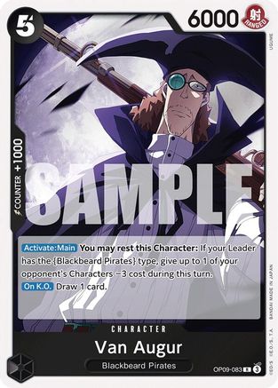 Van Augur (OP09-083) [Emperors in the New World] Foil - Deck Out Gaming