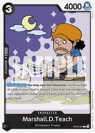 Marshall.D.Teach (092) (OP09-092) [Emperors in the New World] - Deck Out Gaming