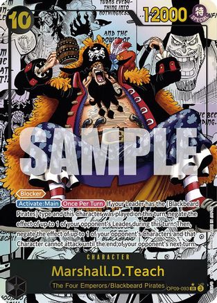 Marshall.D.Teach (093) (Manga) (OP09-093) [Emperors in the New World] Foil - Deck Out Gaming