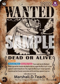 Marshall.D.Teach (093) (Wanted Poster) (OP09-093) [Emperors in the New World] Foil - Deck Out Gaming