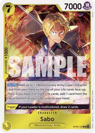 Sabo (104) (OP09-104) [Emperors in the New World] Foil - Deck Out Gaming