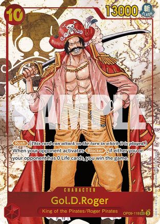 Gol.D.Roger (Alternate Art) (OP09-118) [Emperors in the New World] Foil - Deck Out Gaming