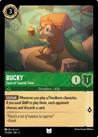 Bucky - Squirrel Squeak Tutor (Errata Version) (73/204) [Rise of the Floodborn] Cold Foil