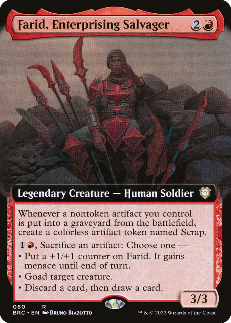 Farid, Enterprising Salvager (Extended Art) (60) [Commander: The Brothers' War] - Deck Out Gaming
