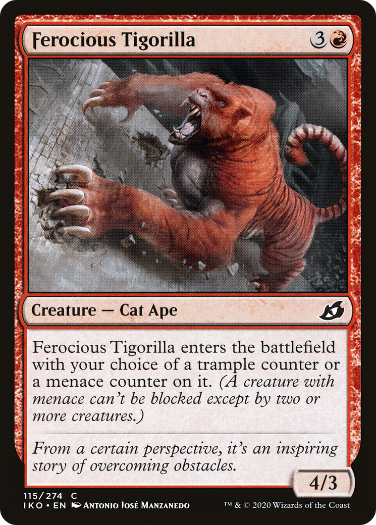 Ferocious Tigorilla (115) [Ikoria: Lair of Behemoths] foil - Deck Out Gaming