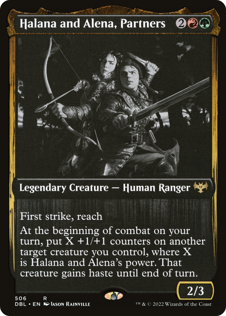 Halana and Alena, Partners (506) [Innistrad: Double Feature] foil - Deck Out Gaming