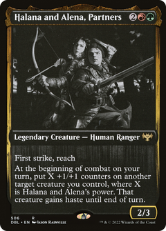 Halana and Alena, Partners (506) [Innistrad: Double Feature] foil - Deck Out Gaming