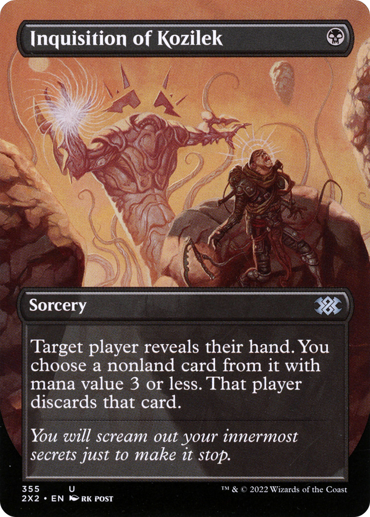 Inquisition of Kozilek (Borderless) (355) [Double Masters 2022] foil - Deck Out Gaming
