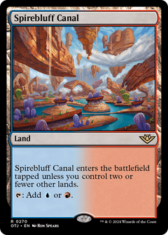 Spirebluff Canal (270) [Outlaws of Thunder Junction] foil - Deck Out Gaming