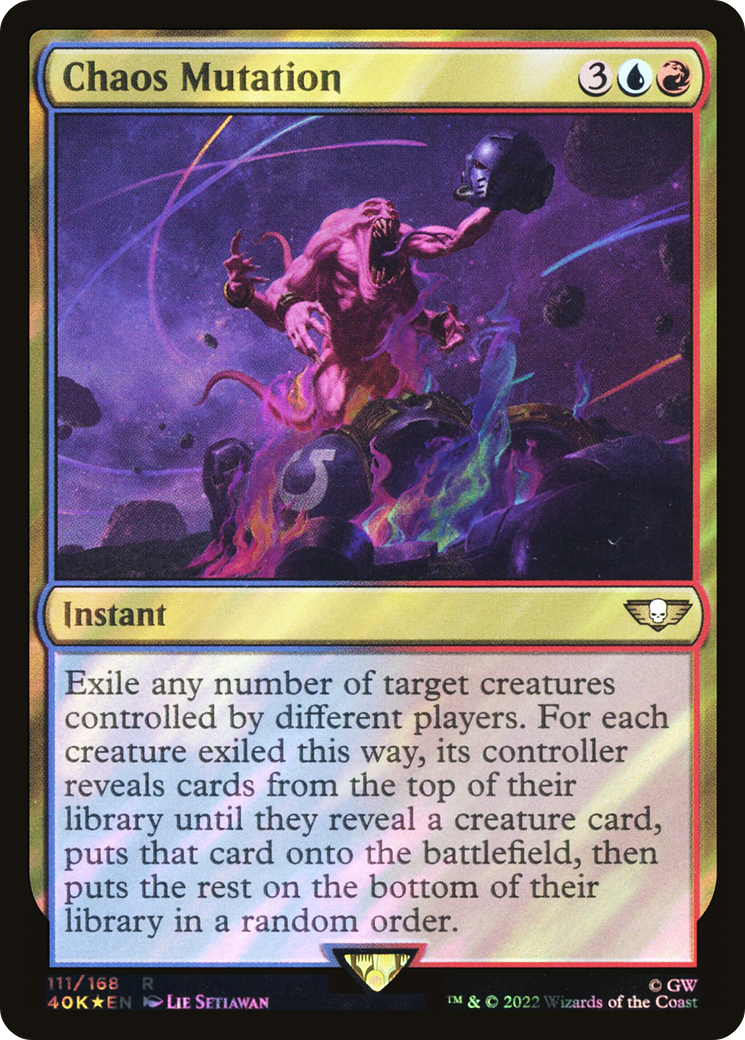 Chaos Mutation (Surge Foil) (111) [Warhammer 40,000 Commander] foil - Deck Out Gaming