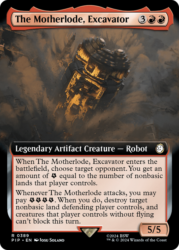 The Motherlode, Excavator (Extended Art) (389) [Fallout] foil - Deck Out Gaming