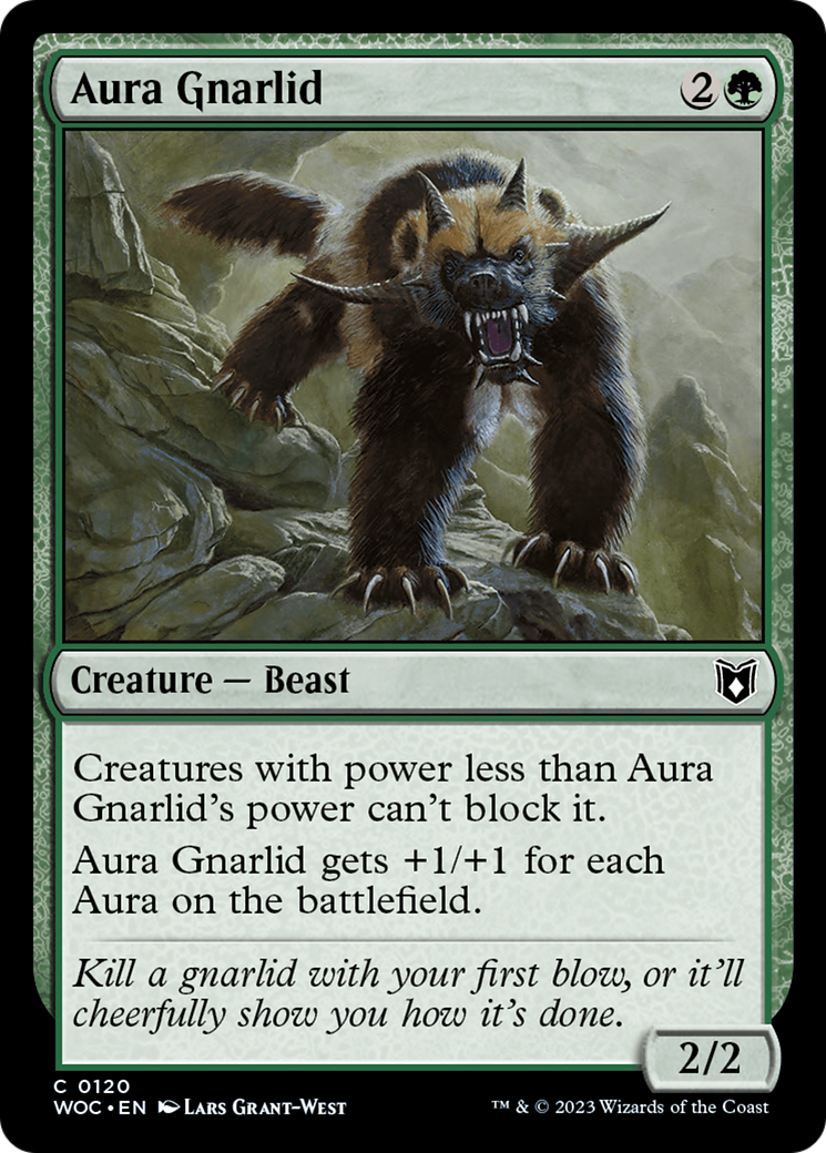 Aura Gnarlid (120) [Wilds of Eldraine Commander] - Deck Out Gaming