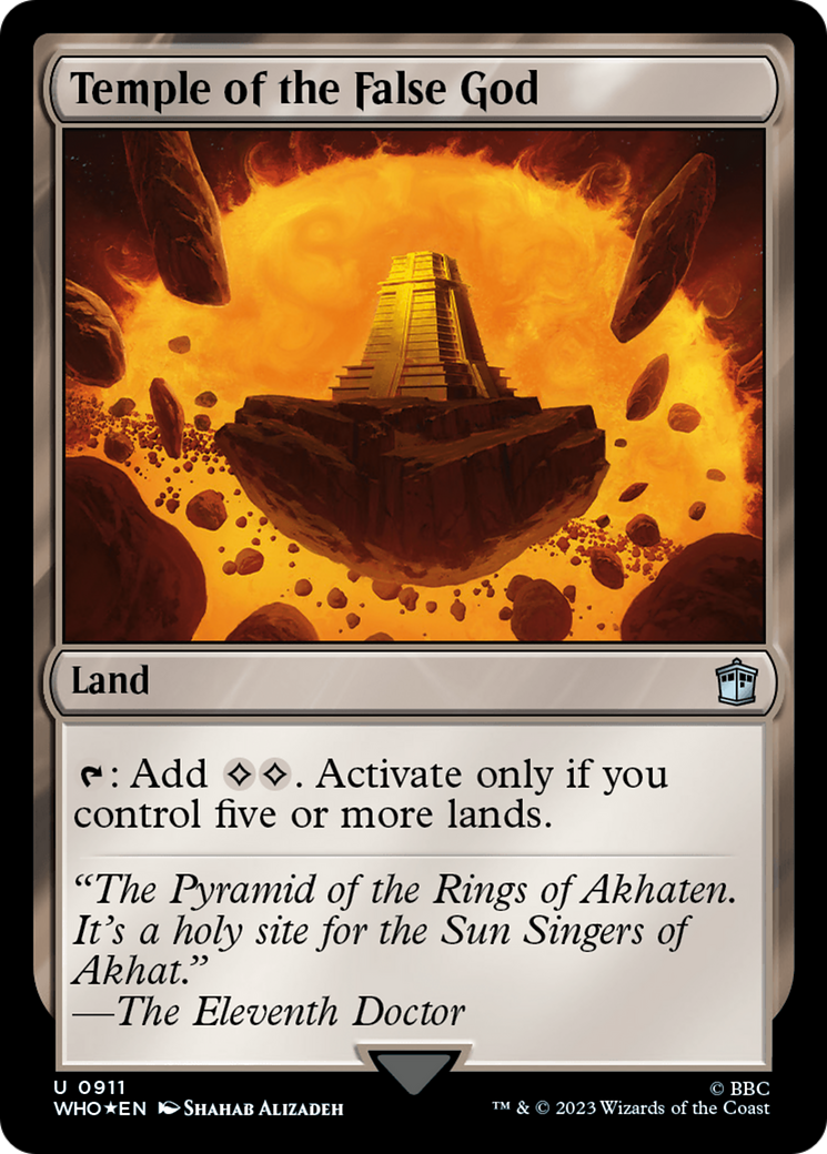 Temple of the False God (Surge Foil) (911) [Doctor Who] foil - Deck Out Gaming