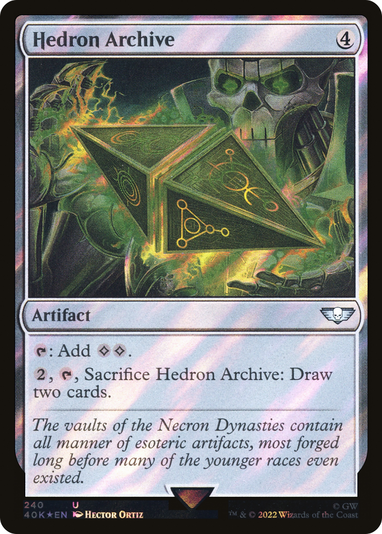 Hedron Archive (Surge Foil) (240) [Warhammer 40,000 Commander] foil - Deck Out Gaming