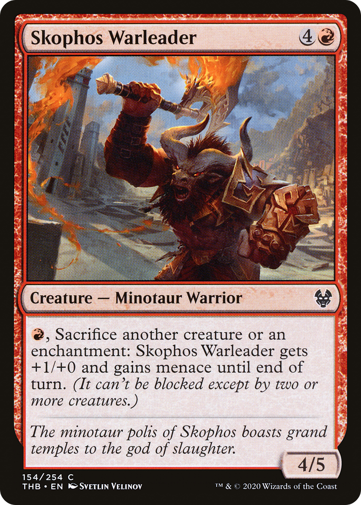 Skophos Warleader (154) [Theros Beyond Death] foil - Deck Out Gaming