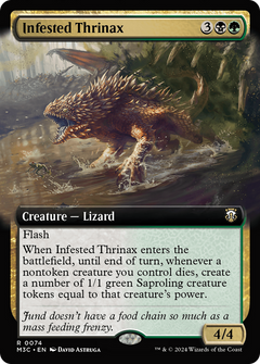 Infested Thrinax (Extended Art) (74) [Modern Horizons 3 Commander] - Deck Out Gaming