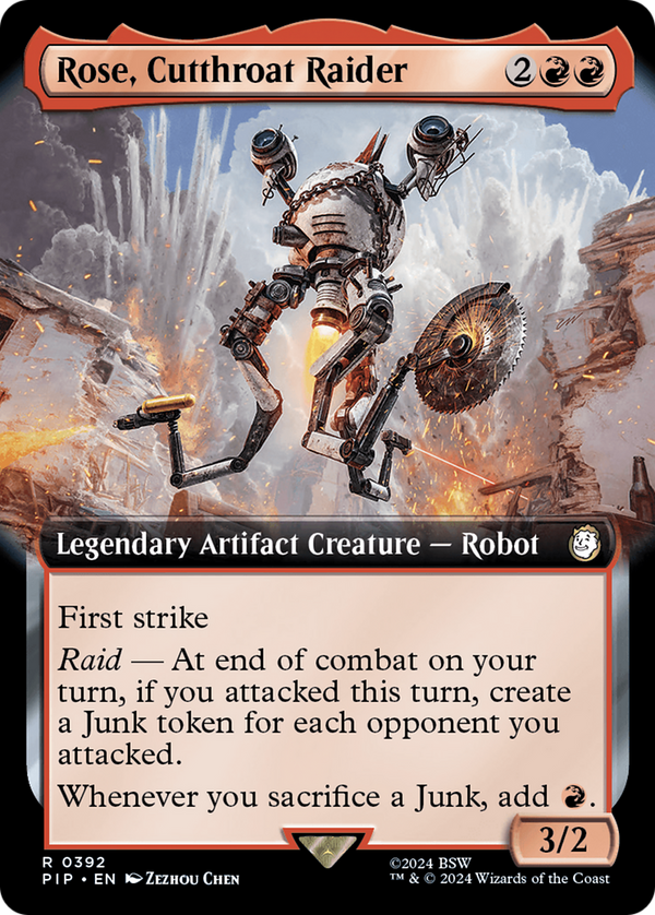 Rose, Cutthroat Raider (Extended Art) (392) [Fallout] foil - Deck Out Gaming