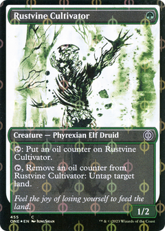 Rustvine Cultivator (Showcase) (Step-and-Compleat Foil) (455) [Phyrexia: All Will Be One] foil - Deck Out Gaming