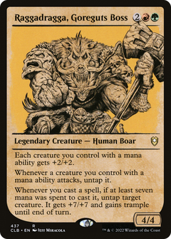 Raggadragga, Goreguts Boss (Showcase) (437) [Commander Legends: Battle for Baldur's Gate] - Deck Out Gaming