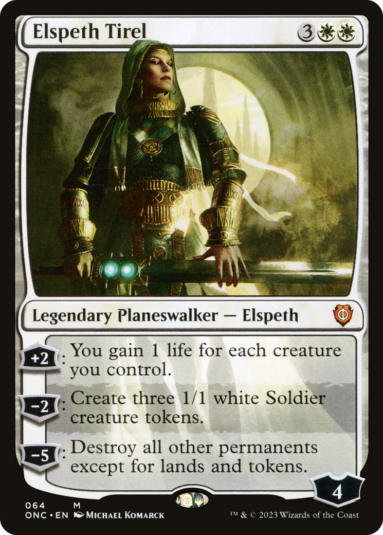 Elspeth Tirel (64) [Commander: Phyrexia: All Will Be One] - Deck Out Gaming