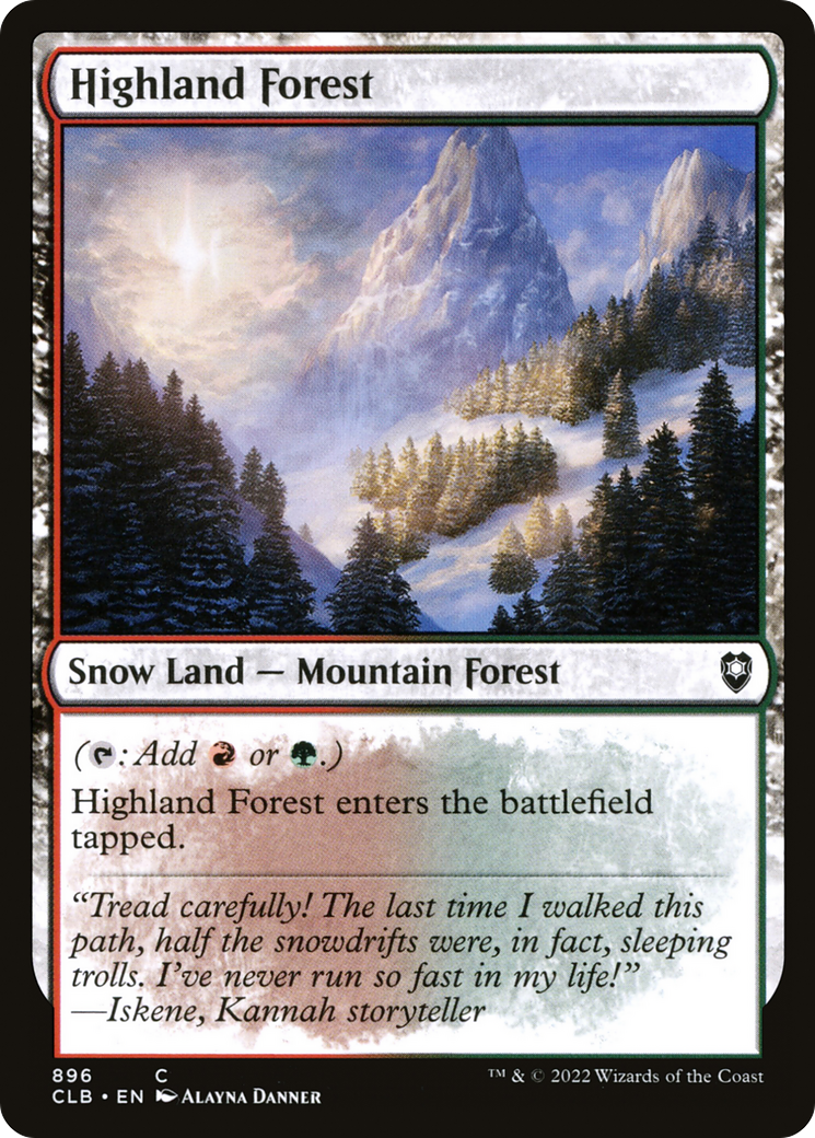 Highland Forest (896) [Commander Legends: Battle for Baldur's Gate] - Deck Out Gaming