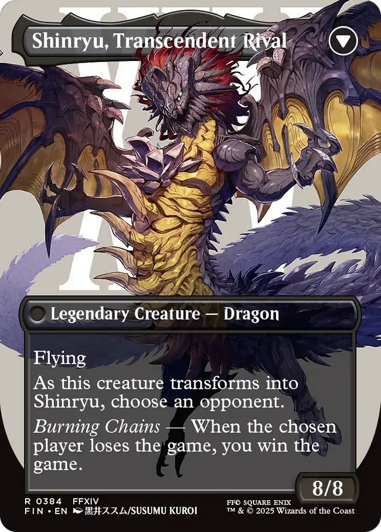 Zenos yae Galvus // Shinryu, Transcendent Rival (384) [FINAL FANTASY] foil - Deck Out Gaming
