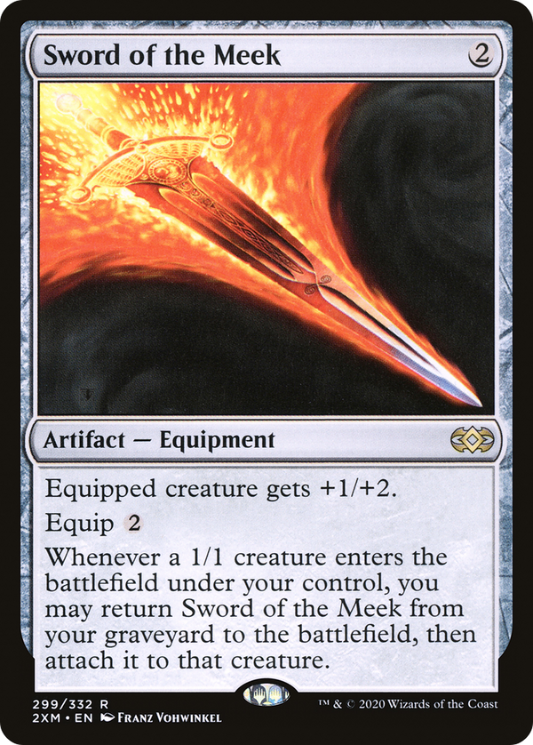 Sword of the Meek (299) [Double Masters] foil - Deck Out Gaming