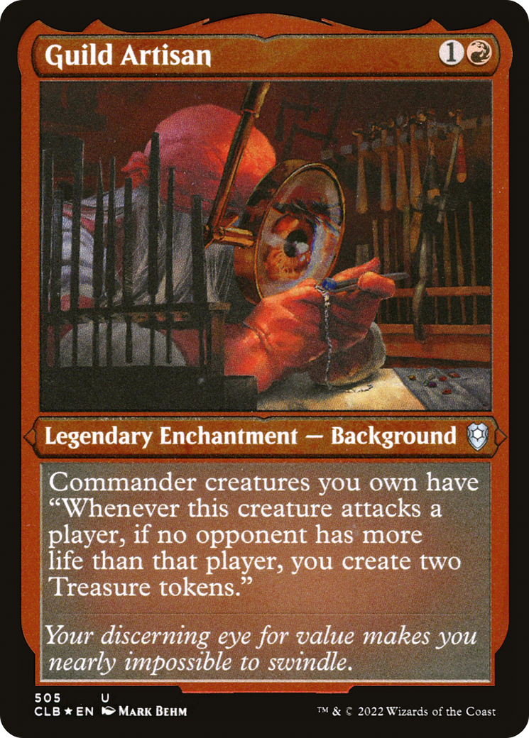 Guild Artisan (505) [Commander Legends: Battle for Baldur's Gate] etched - Deck Out Gaming