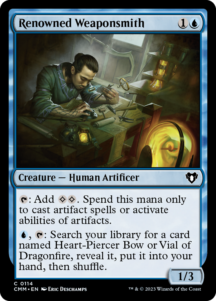 Renowned Weaponsmith (114) [Commander Masters] - Deck Out Gaming
