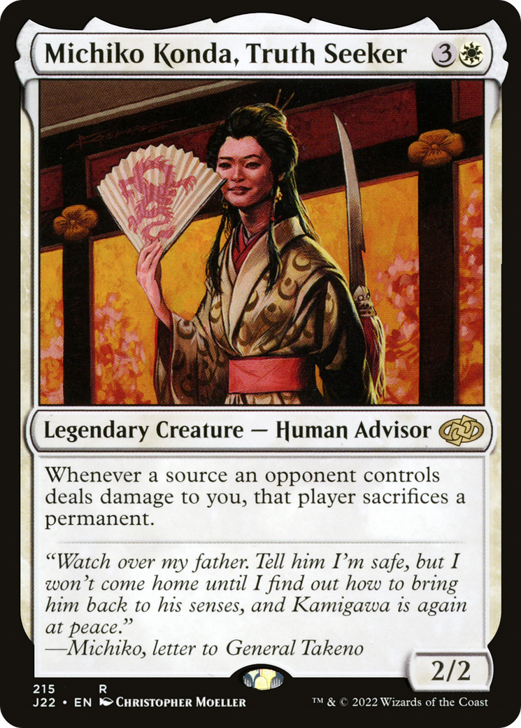 Michiko Konda, Truth Seeker (215) [Jumpstart 2022] - Deck Out Gaming