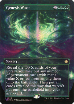 Genesis Wave (Borderless) (Mana Foil) (396) [Foundations] foil - Deck Out Gaming
