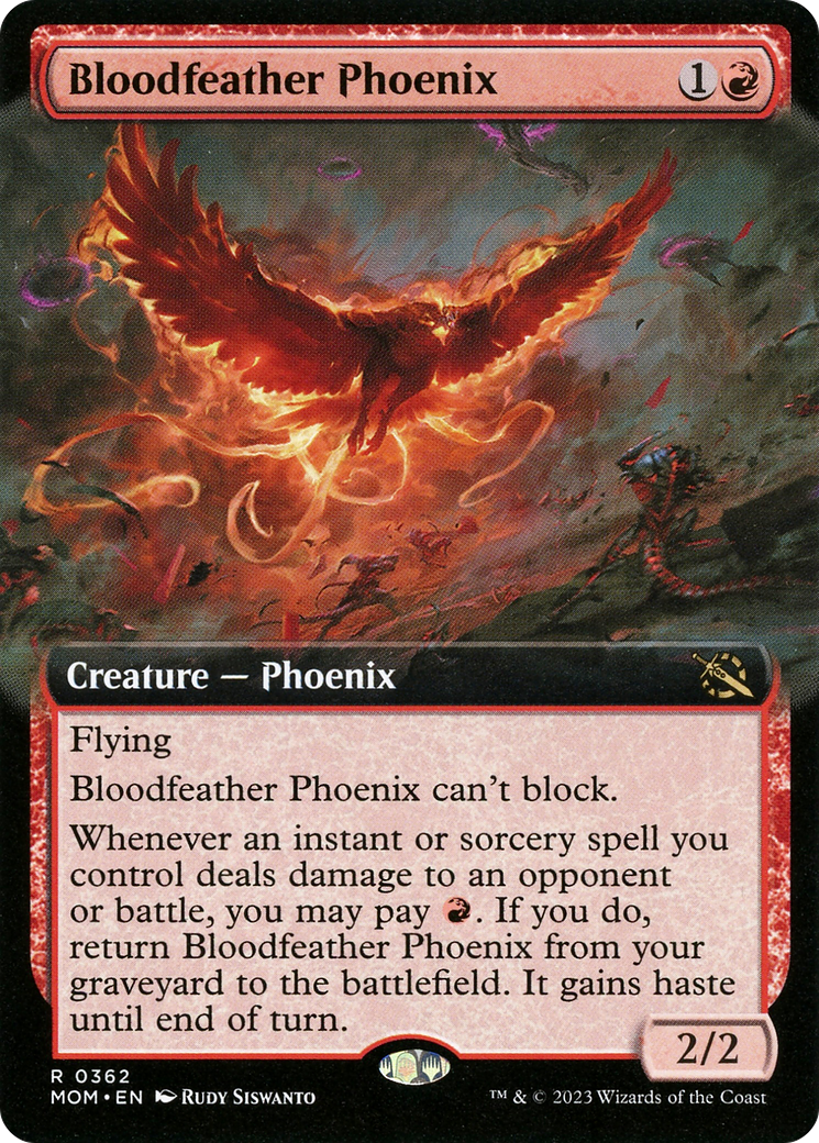 Bloodfeather Phoenix (Extended Art) (362) [March of the Machine] - Deck Out Gaming