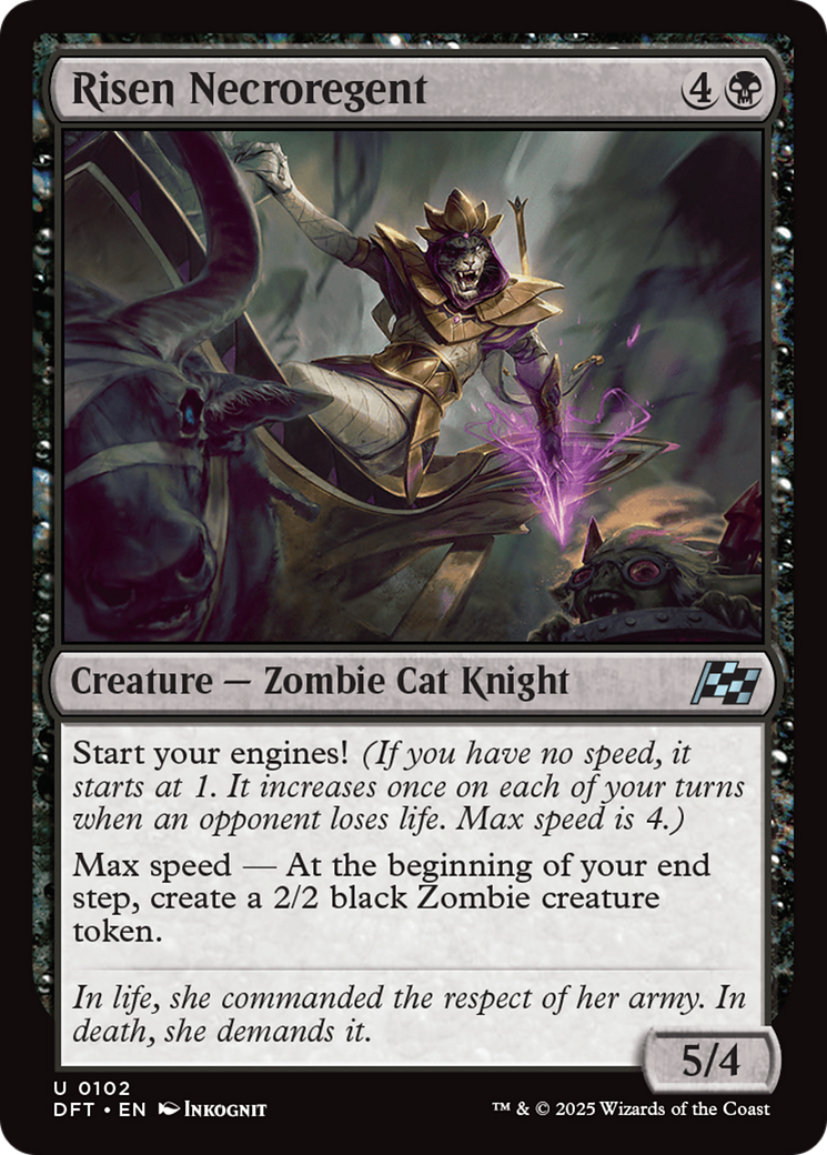 Risen Necroregent (102) [Aetherdrift] foil - Deck Out Gaming