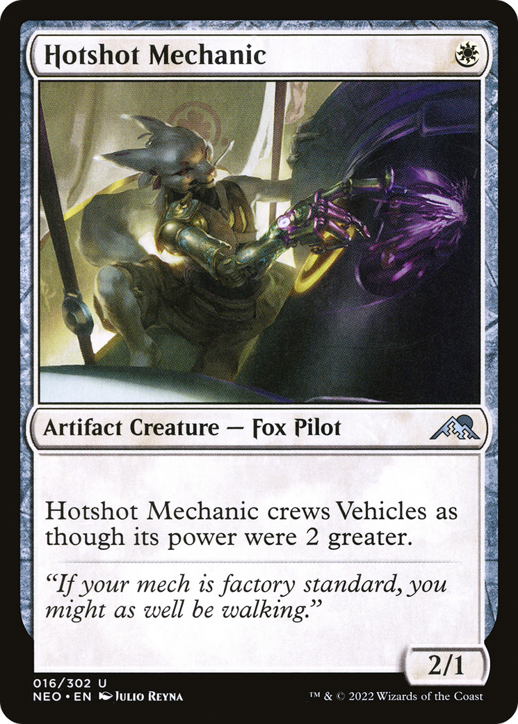 Hotshot Mechanic (16) [Kamigawa: Neon Dynasty] foil - Deck Out Gaming