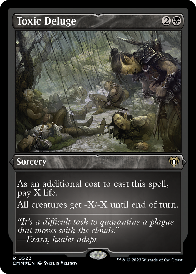 Toxic Deluge (523) [Commander Masters] etched - Deck Out Gaming