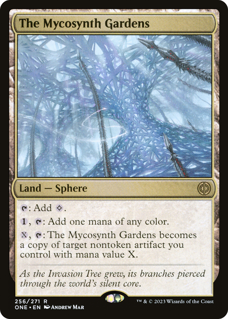 The Mycosynth Gardens (256) [Phyrexia: All Will Be One] foil - Deck Out Gaming