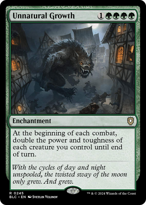 Unnatural Growth (245) [Bloomburrow Commander] - Deck Out Gaming