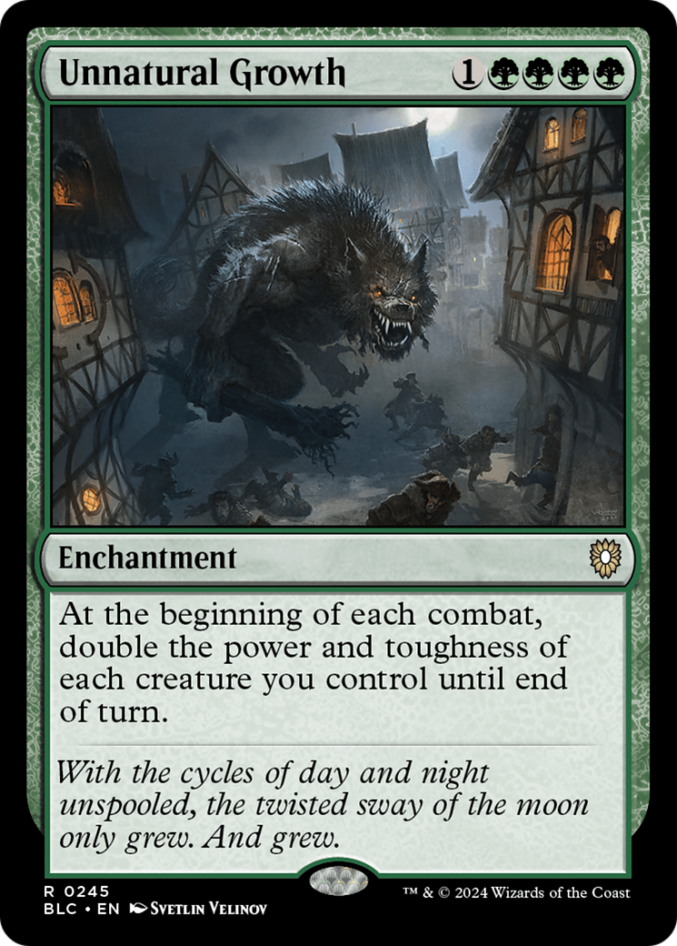 Unnatural Growth (245) [Bloomburrow Commander] - Deck Out Gaming
