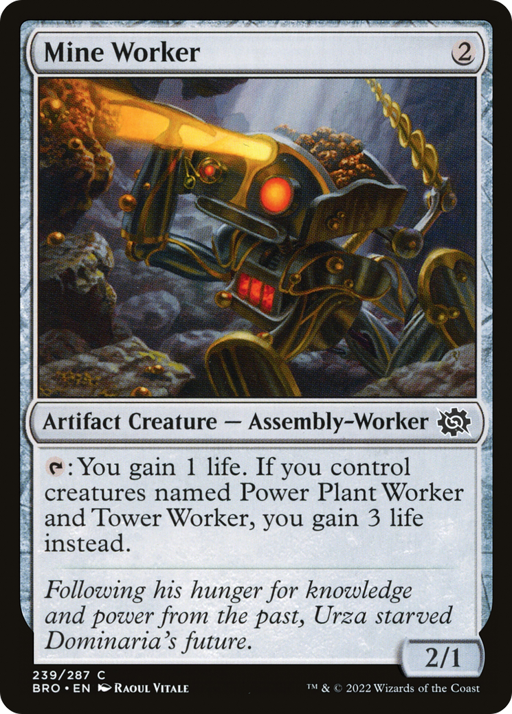 Mine Worker (239) [The Brothers' War] foil - Deck Out Gaming