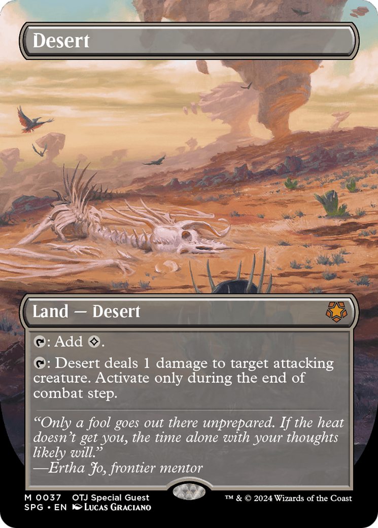 Desert (Borderless) (37) [Special Guests] foil - Deck Out Gaming