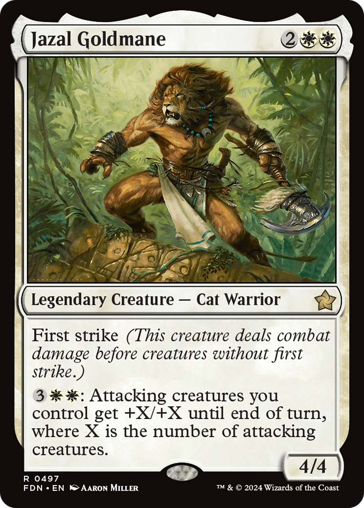 Jazal Goldmane (497) [Foundations] - Deck Out Gaming