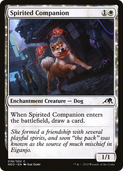 Spirited Companion (38) [Kamigawa: Neon Dynasty] - Deck Out Gaming